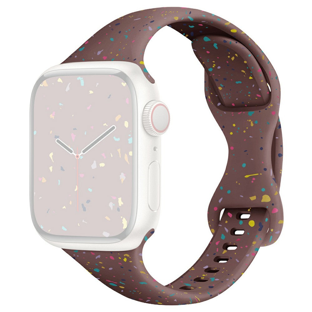 Strap Apple Watch Series 41mm - 40mm - 38mm Silicone Band - Smoky Purple#serie_2