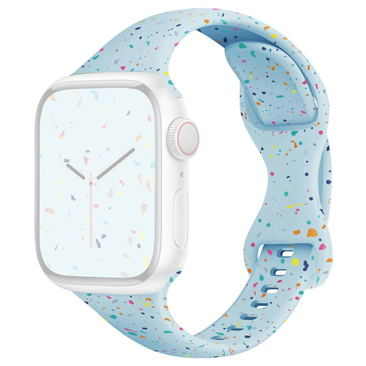 Strap Apple Watch Series 41mm - 40mm - 38mm Silicone Band - Baby Blue#serie_7