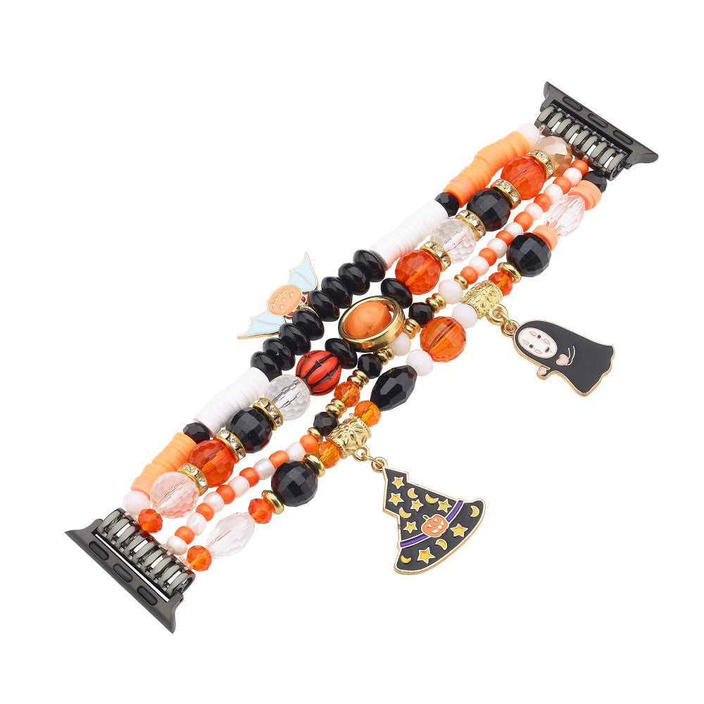 Halloween Beaded Strap Apple Watch Series 49mm - 45mm - 44mm - 42mm - Faceless Man#serie_4