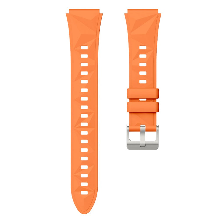 18mm Strap Huawei Watch GT 5 41mm / GT 4 41mm / Garmin Venu 3S Rhombus Pattern Universal Silicone Watch Band - Orange#serie_3