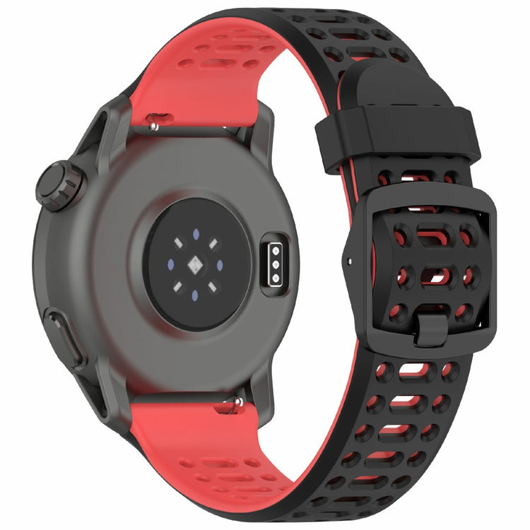 Coros Pace 2 / Apex 2 / Apex 42mm Silicone Watch Band Dual Color 20mm Watch Strap - Black / Red#serie_2