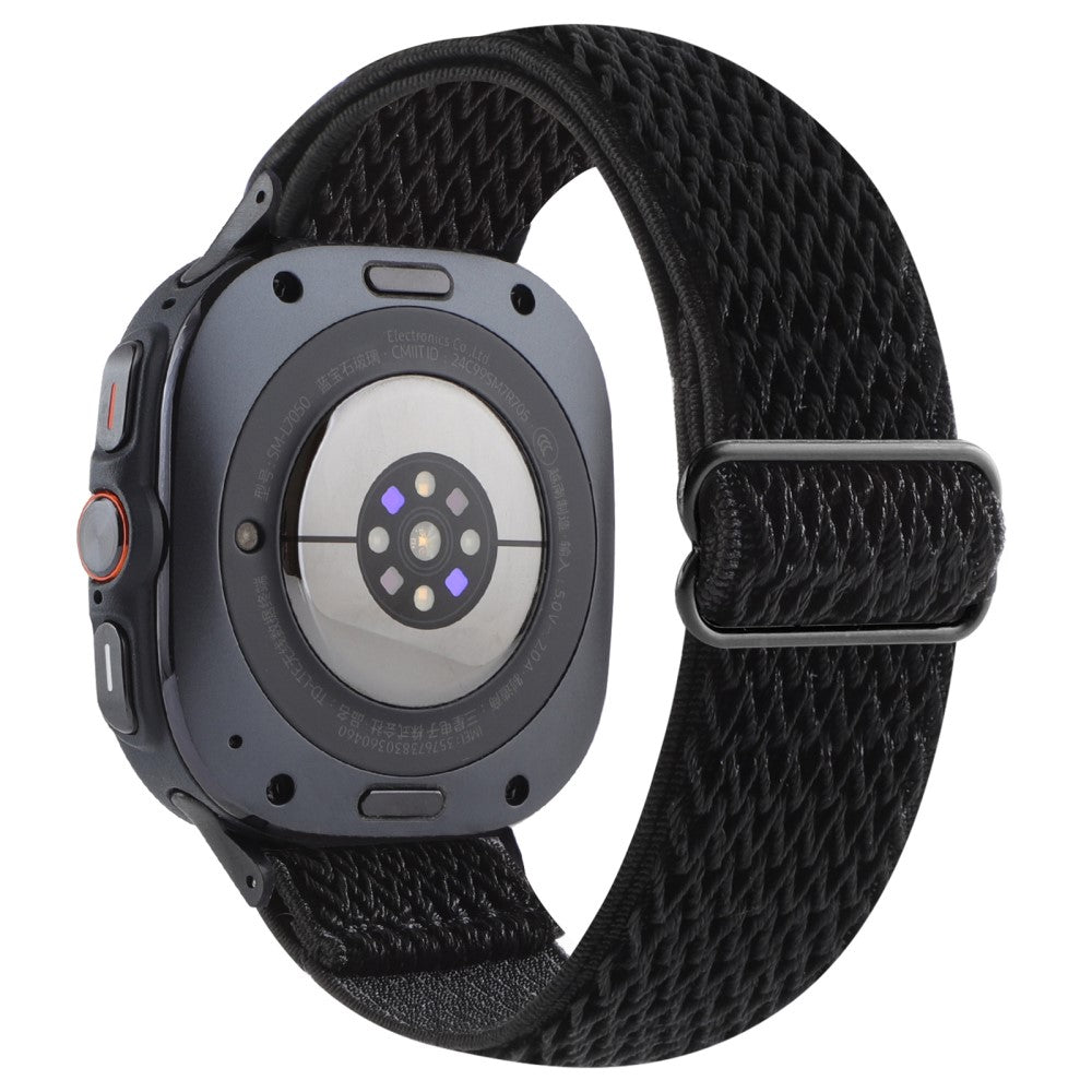 Samsung Galaxy Watch Ultra 47mm Woven Watchband Wave Texture Watch Strap - Black#serie_12