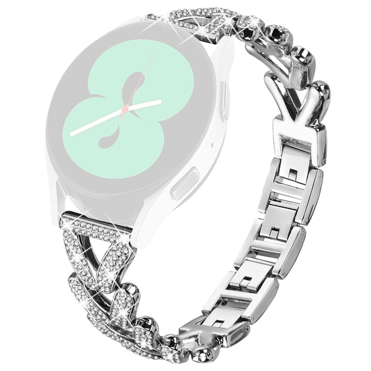 Metal Twisted Watch Band Rhinestone Decor Huami Amazfit GTR Mini Watch Strap - Silver#serie_5
