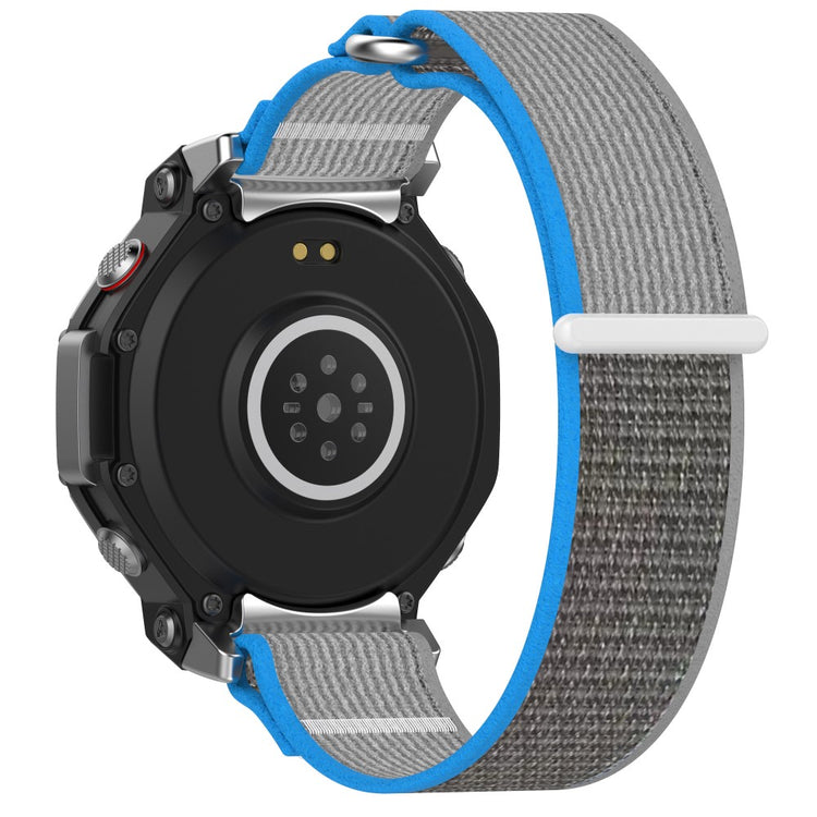 Huami Amazfit T-Rex 3 Wtch Band Nylon Braided Replacement Watch Strap - Blue+Grey#serie_5