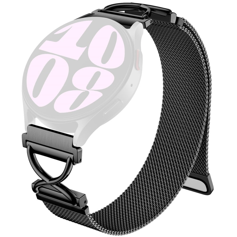 Huawei Watch GT 2 42mm Magnetic Watch Band Electroplated Stainless Steel Milanese Strap with X-Shaped Connector - Black#serie_1