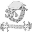 Utrolig Søt Apple Smartwatch Metall Universal Reim