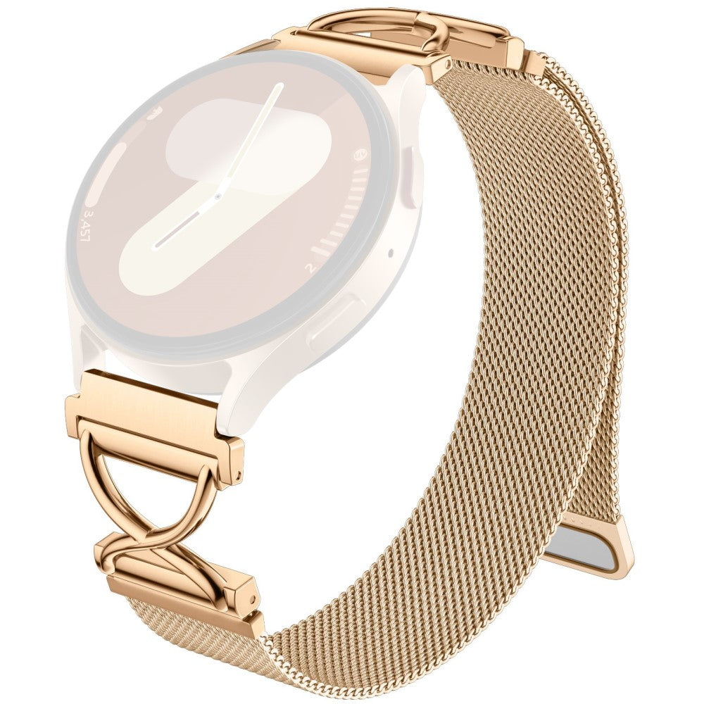 Gabb Watch 1 Milanese Band Electroplated Stainless Steel Magnetic Watch Strap with X-Shaped Connector - Rose Gold#serie_4