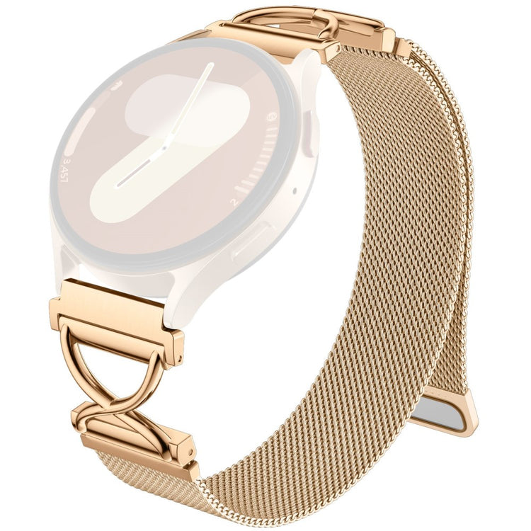 Gabb Watch 1 Milanese Band Electroplated Stainless Steel Magnetic Watch Strap with X-Shaped Connector - Rose Gold#serie_4