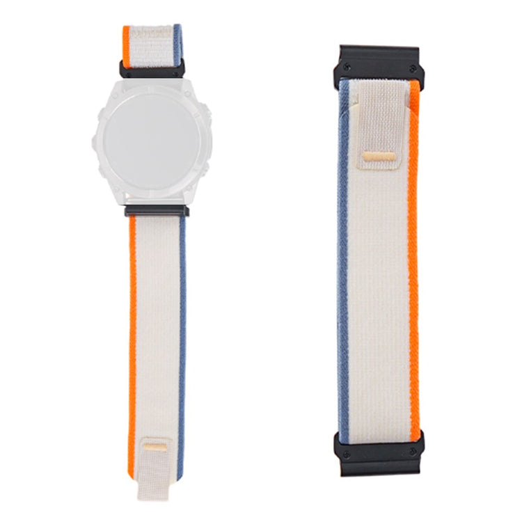 Nylon Strap Garmin Fenix 8 51mm / Enduro 3 / Enduro 2 Magic Tape Loop 26mm Universal Watch Band - White#serie_8