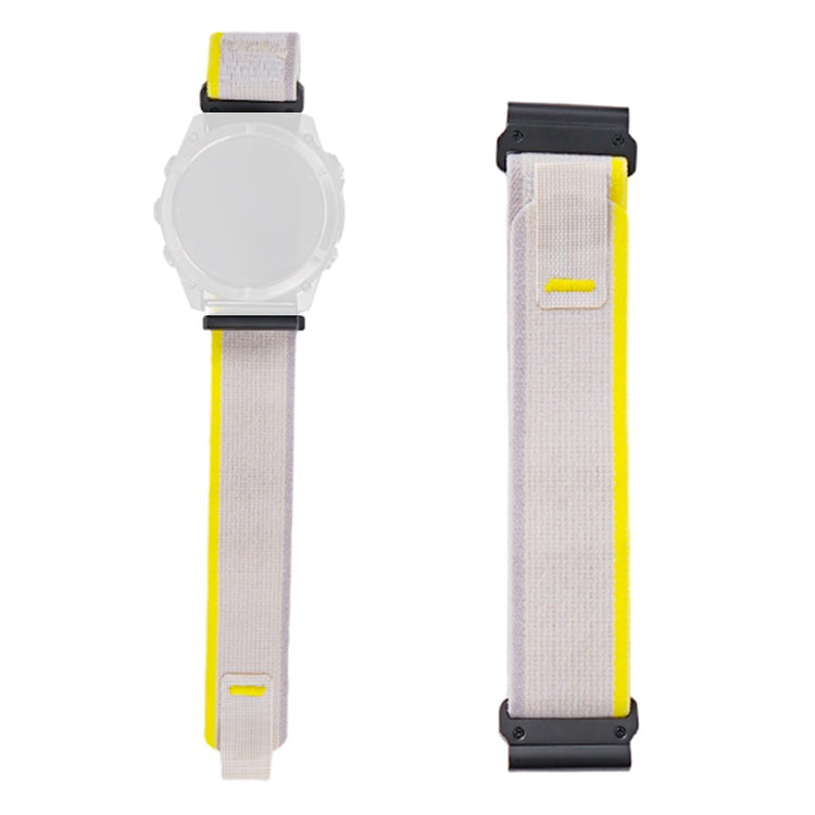 Nylon Strap Garmin Fenix 8 51mm / Enduro 3 / Enduro 2 Magic Tape Loop 26mm Universal Watch Band - Yellow#serie_10