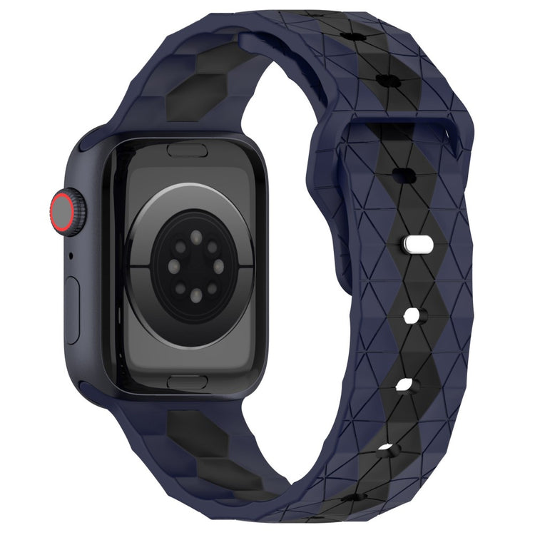 KALEBOL Football Pattern Silicone Strap Apple Watch Series 49mm - 45mm - 44mm - 42mm Watch Band - Midnight Blue+Black#serie_9