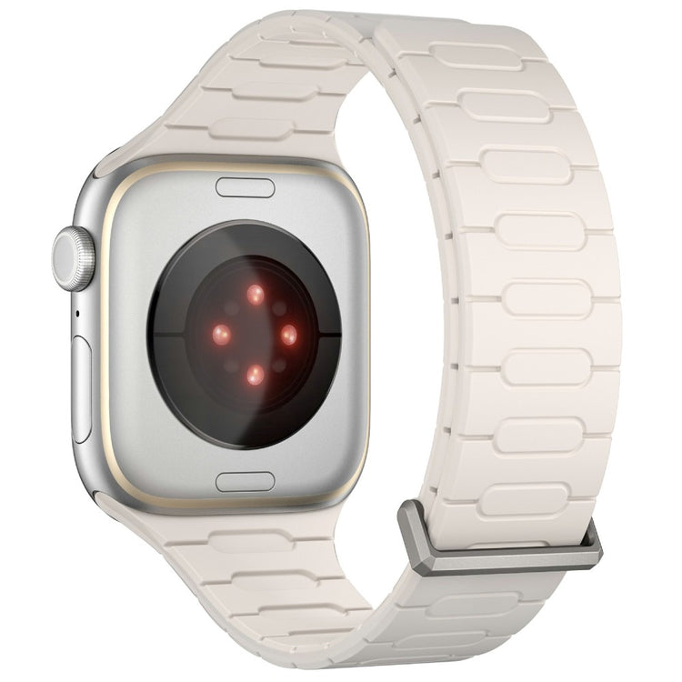 AP Magnetic Watch Band Apple Watch Series 49mm - 45mm - 44mm - 42mm Silicone Sport Strap - Starlight#serie_5