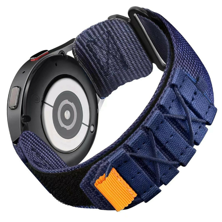 22mm Watch Band Samsung Galaxy Watch3 45mm Nylon Magic Tape Strap - Midnight Blue#serie_5