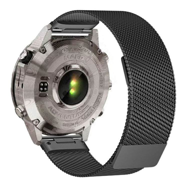 Garmin Smart Watch 26mm Wrist Band Magnetic Milanese Loop Watch Band - Titanium Grey#serie_2