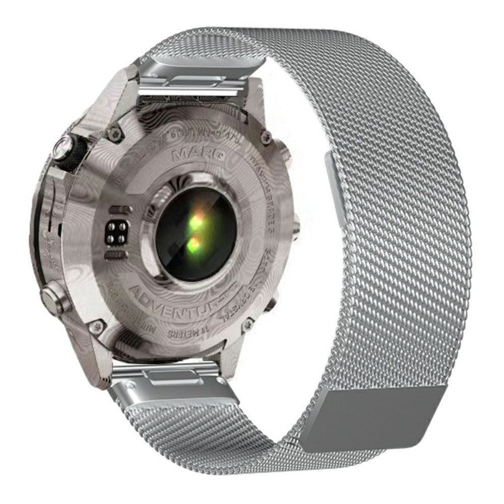 Garmin Smart Watch 26mm Wrist Band Magnetic Milanese Loop Watch Band - Silver#serie_3