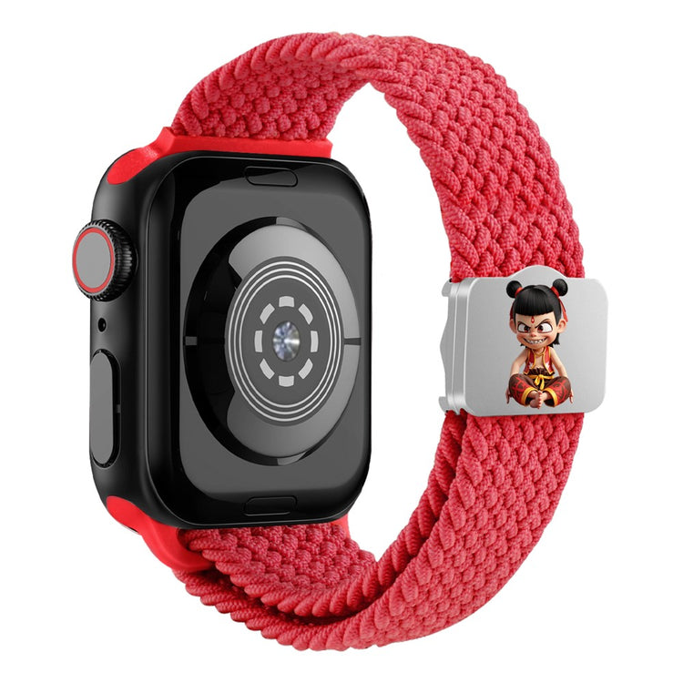 Watch Strap Apple Watch Series 49mm - 45mm - 44mm - 42mm Ne Zha UV Printed Nylon Band - Red / Ne Zha#serie_8
