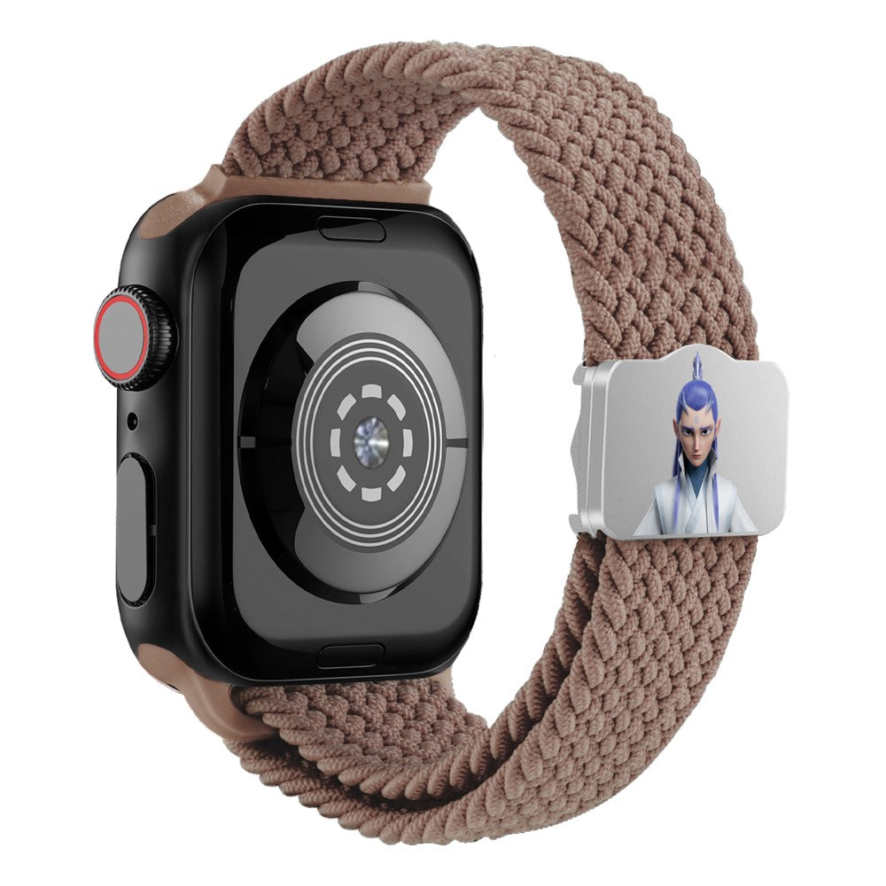 Watch Strap Apple Watch Series 49mm - 45mm - 44mm - 42mm Ne Zha UV Printed Nylon Band - Smoky Purple / Ao Bing#serie_16