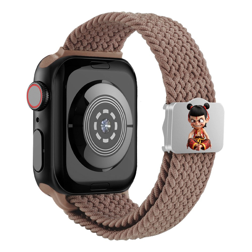 Watch Strap Apple Watch Series 49mm - 45mm - 44mm - 42mm Ne Zha UV Printed Nylon Band - Smoky Purple / Ne Zha#serie_17