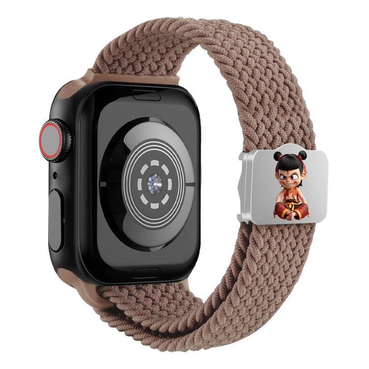 Watch Strap Apple Watch Series 49mm - 45mm - 44mm - 42mm Ne Zha UV Printed Nylon Band - Smoky Purple / Ne Zha#serie_17