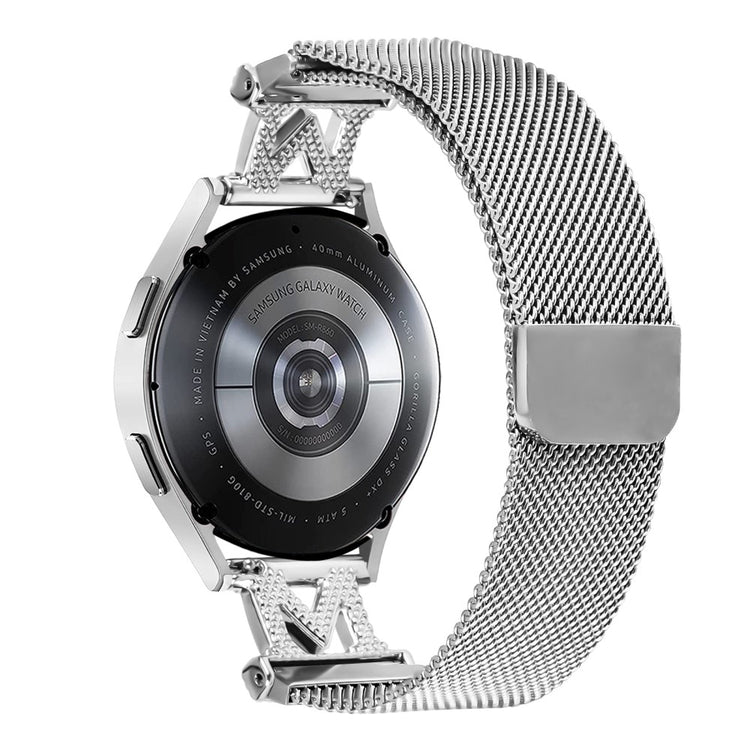 Garmin Instinct 2S Bands Stainless Steel M-Type Milanese Watch Band Silver Wrist Strap#serie_1