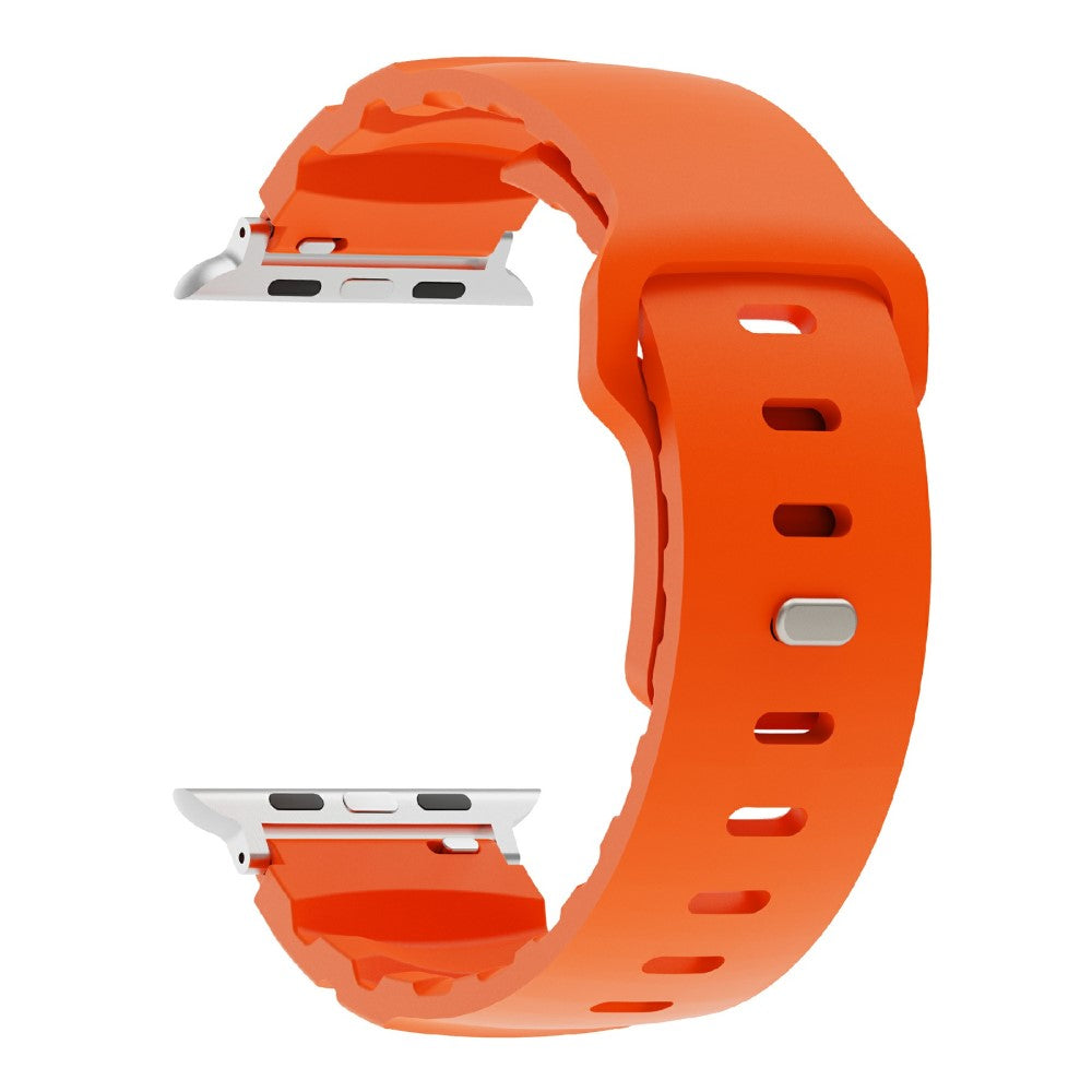 Fluorubber Strap Apple Watch Series 41mm - 40mm - 38mmAdjustable Watch Band - Orange#serie_1