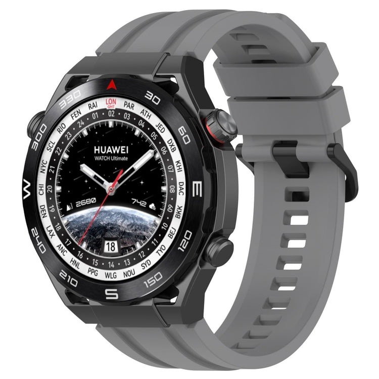 Helt Vildt Kønt Silikone Universal Rem passer til Huawei Smartwatch - Sølv#serie_5
