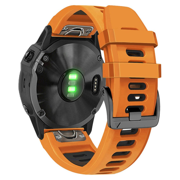 Meget Fantastisk Metal Og Silikone Universal Rem passer til Smartwatch - Orange#serie_1