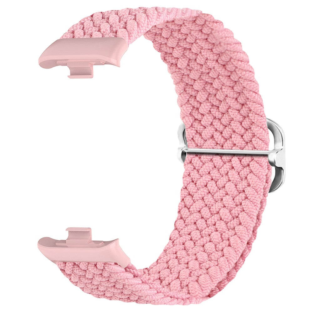 Holdbart Nylon Rem passer til Xiaomi Smart Band 8 Pro - Pink#serie_2