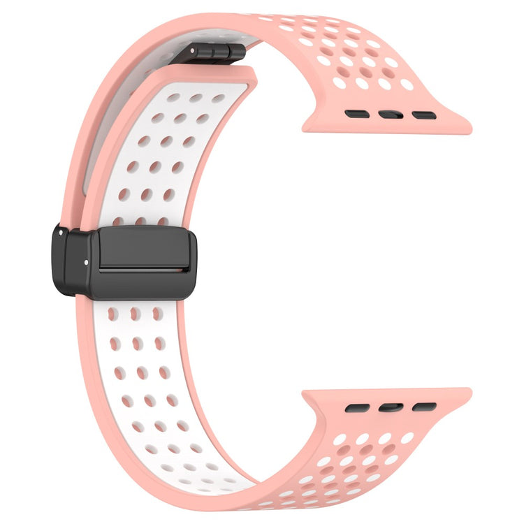 Sejt Silikone Universal Rem passer til Apple Smartwatch - Pink#serie_4