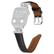 Stilig Apple Smartwatch Kunstlær Og Strass Universal Reim