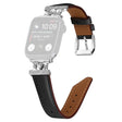 Ypperlig Apple Smartwatch Kunstlær Og Strass Universal Reim