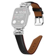Stilig Apple Smartwatch Kunstlær Og Strass Universal Reim