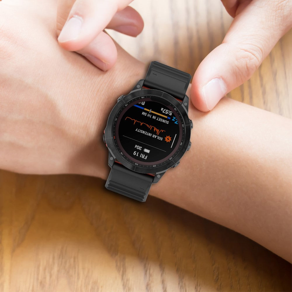 Super Skøn Silikone Universal Rem passer til Garmin Smartwatch - Hvid#serie_2