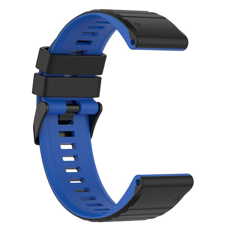 Solid Silikone Universal Rem passer til Garmin Smartwatch - Blå#serie_6