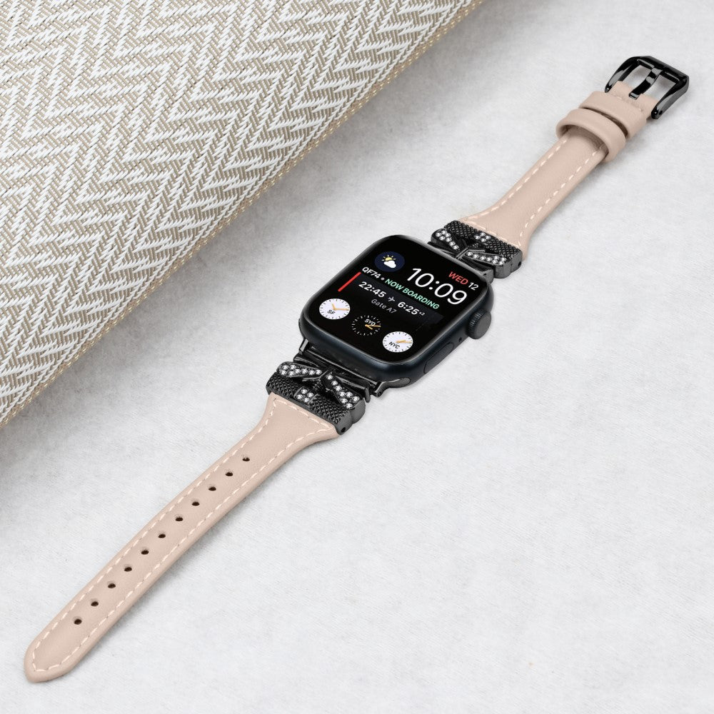 Super Fantastisk Kunstlæder Universal Rem passer til Apple Smartwatch - Brun#serie_6