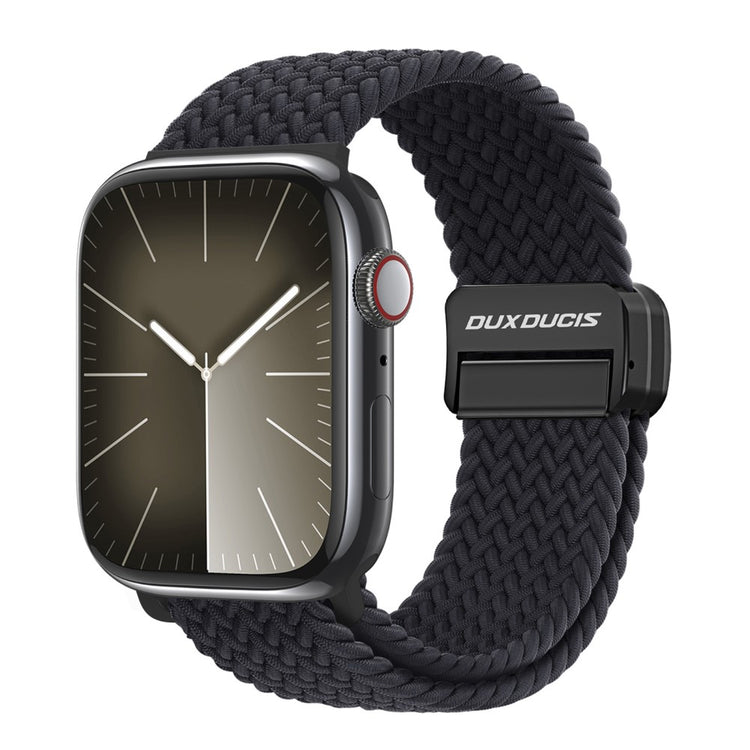 Super Pænt Nylon Universal Rem passer til Apple Smartwatch - Sort#serie_5