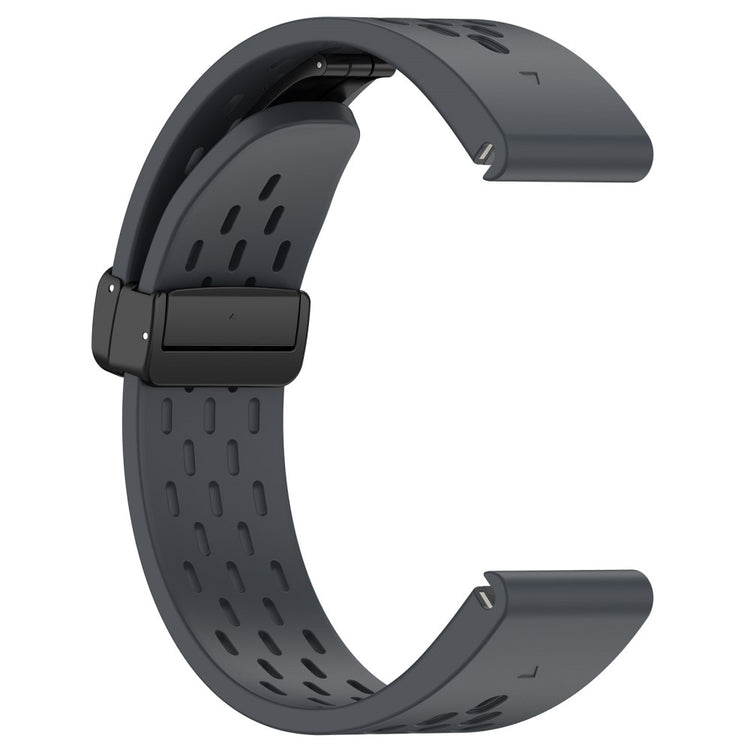 Vildt Fantastisk Silikone Universal Rem passer til Garmin Smartwatch - Sølv#serie_3