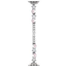 Apple Watch 49mm / 45mm / 44mm / 42mm Watch Band Zinc Alloy Strap - Silver+Pink Moon#serie_2
