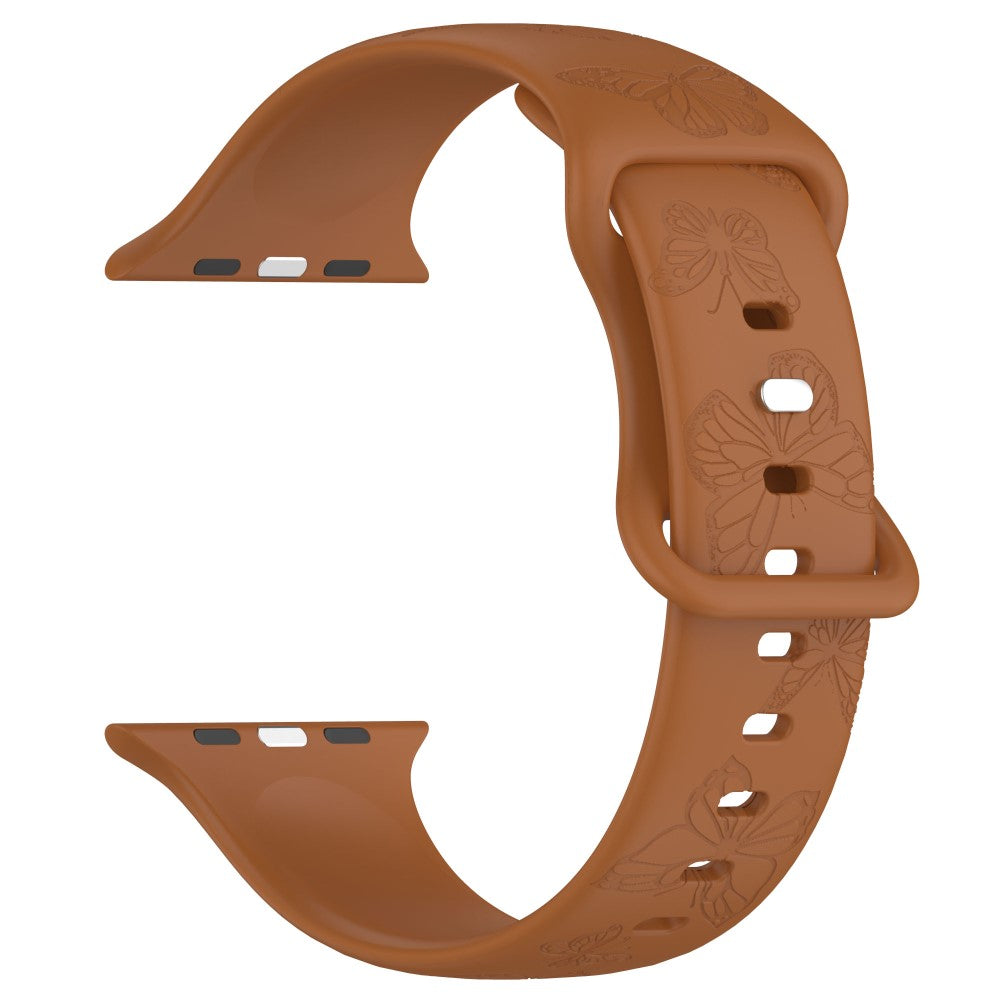 Vildt Godt Silikone Universal Rem passer til Apple Smartwatch - Brun#serie_8