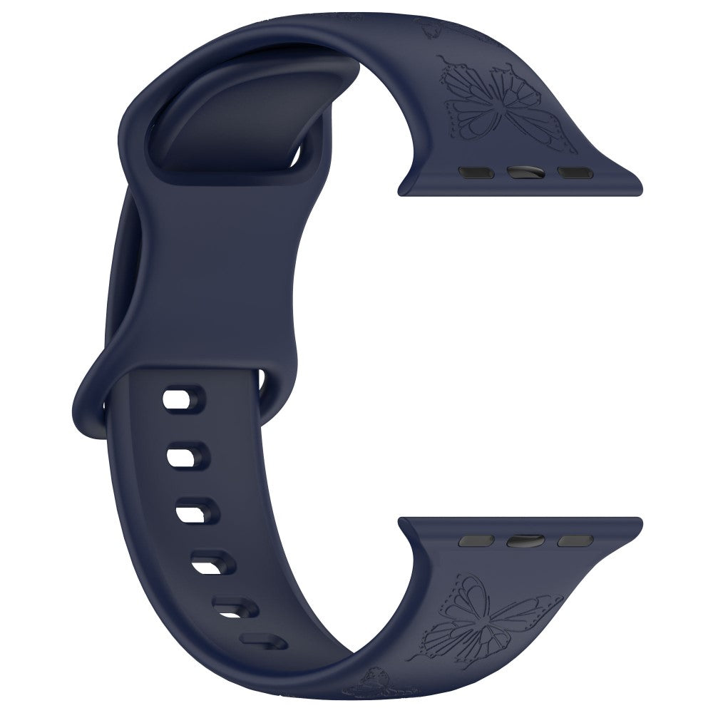 Vildt Godt Silikone Universal Rem passer til Apple Smartwatch - Blå#serie_12