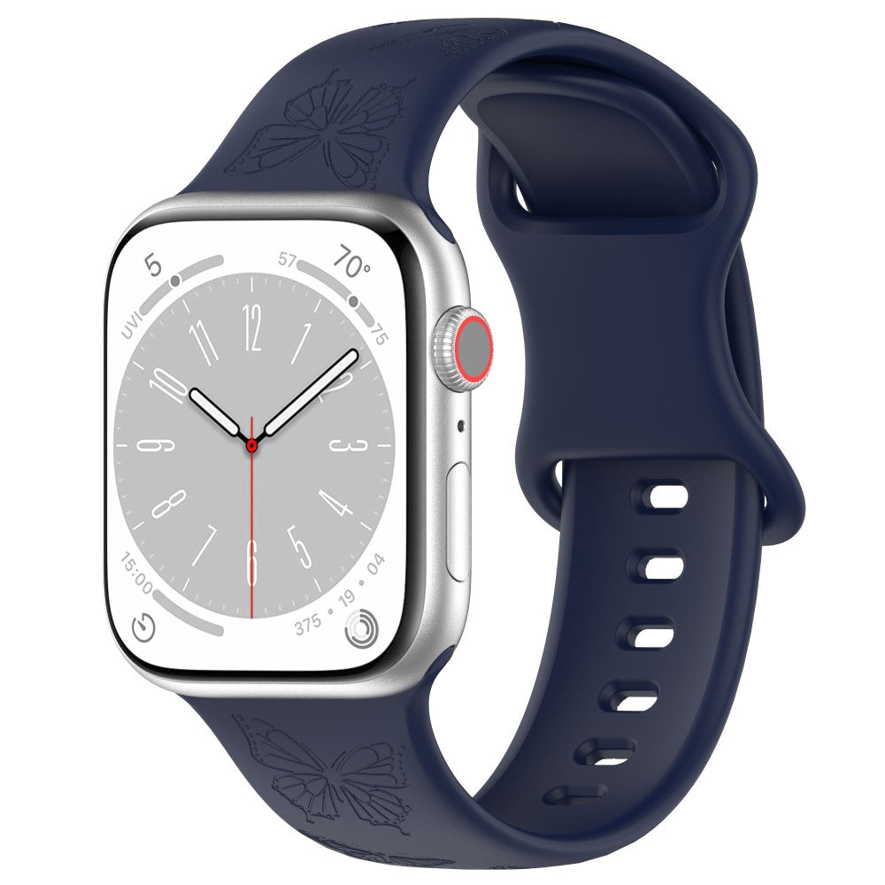 Vildt Godt Silikone Universal Rem passer til Apple Smartwatch - Blå#serie_12