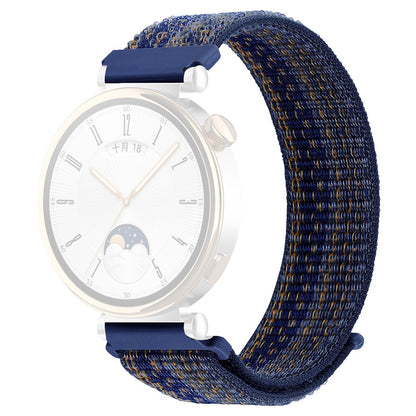 Huawei Watch GT 4 41mm / Garmin Venu 3S Nylon Watch Strap 18mm Sports Watchband - Sapphire+Orange#serie_3