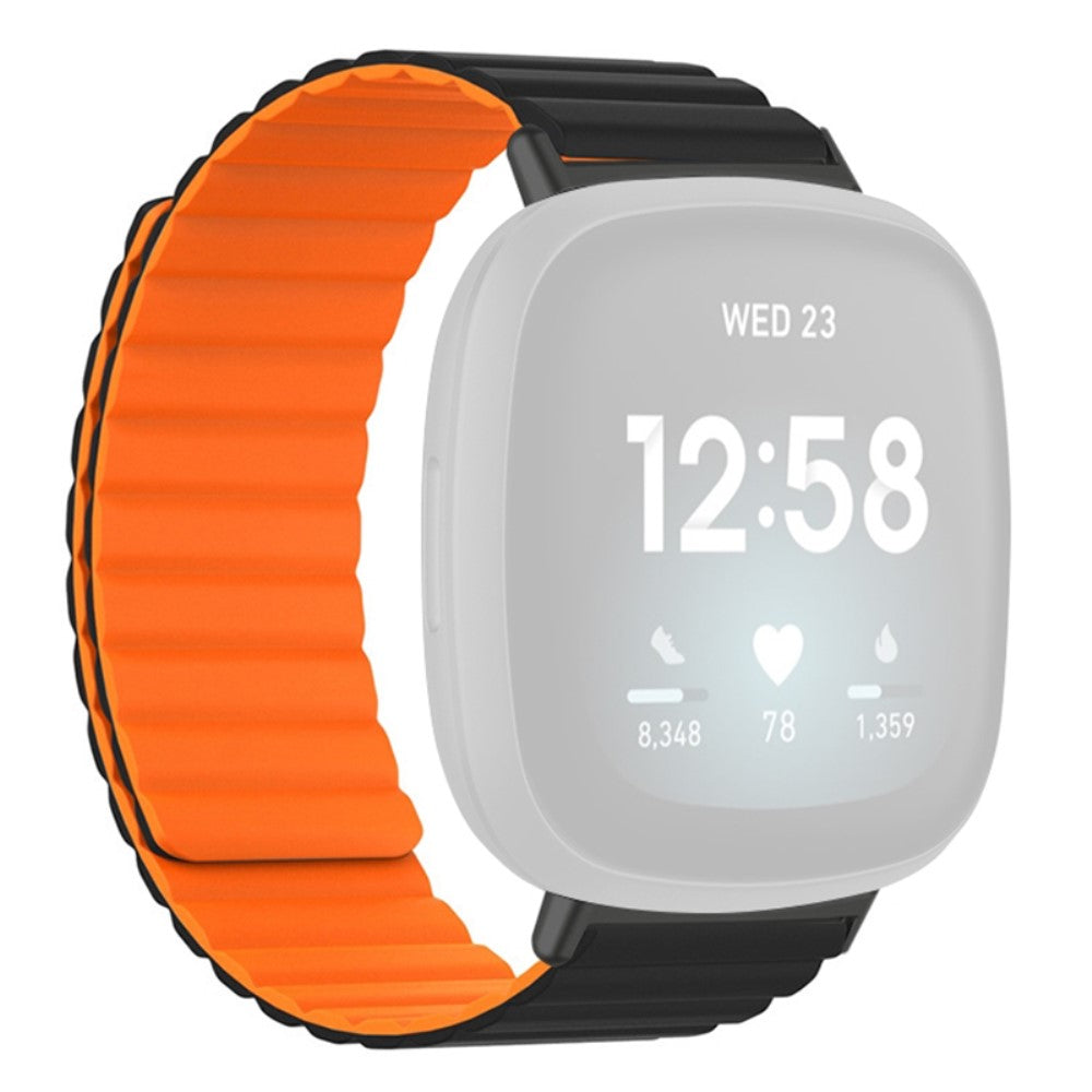 Super Sejt Silikone Universal Rem passer til Fitbit Smartwatch - Orange#serie_1