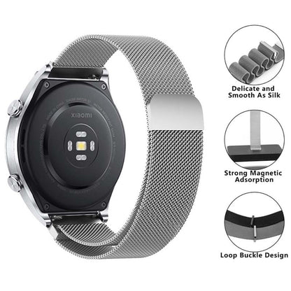 Meget Pænt Metal Universal Rem passer til Smartwatch - Sølv#serie_2