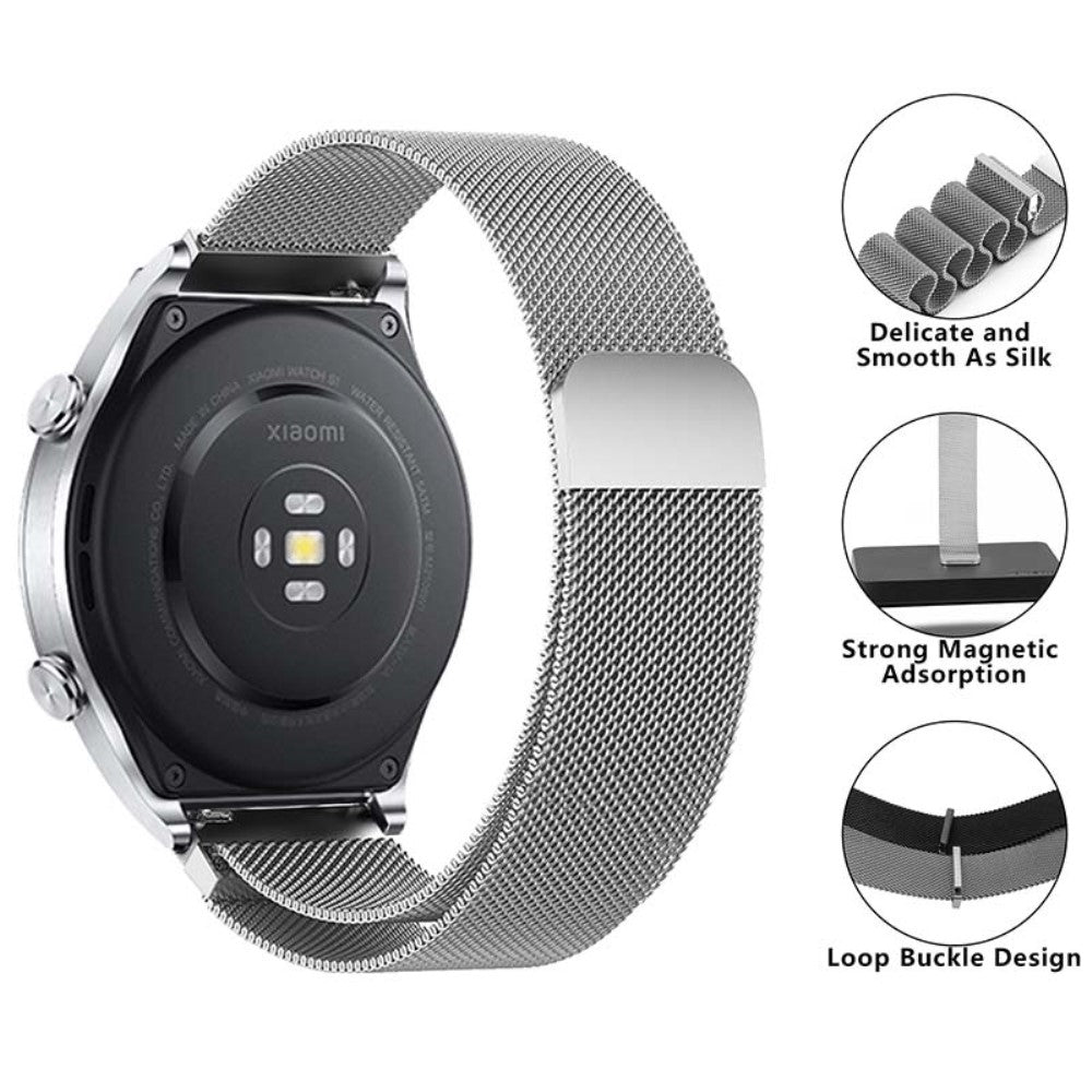 Meget Pænt Metal Universal Rem passer til Smartwatch - Guld#serie_6