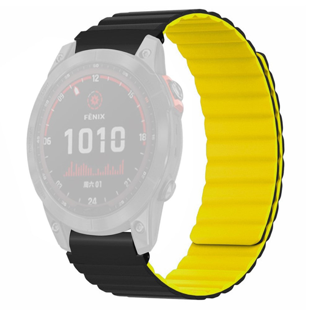 Rigtigt Fantastisk Silikone Universal Rem passer til Garmin Smartwatch - Gul#serie_6