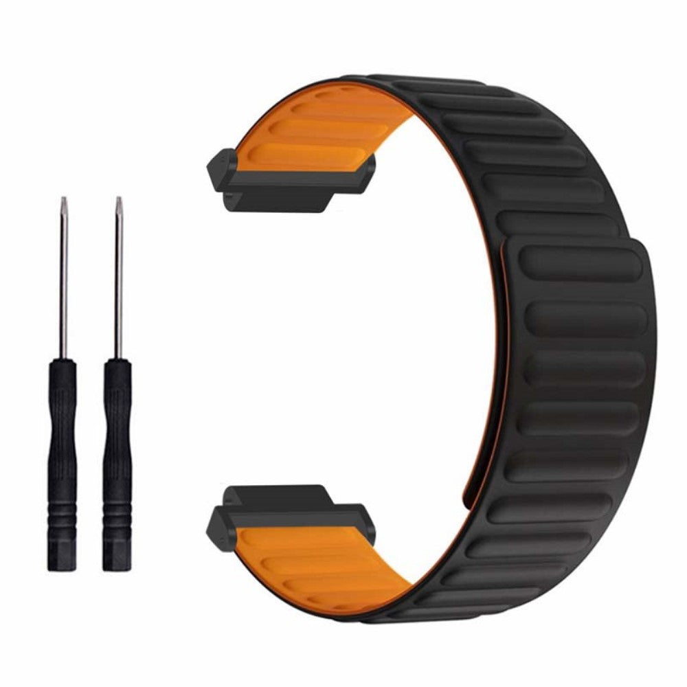 Super Sejt Silikone Universal Rem passer til Garmin Smartwatch - Orange#serie_2