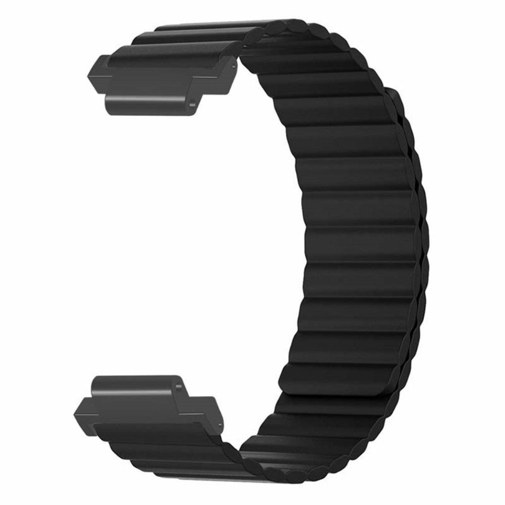 Super Sejt Silikone Universal Rem passer til Garmin Smartwatch - Sort#serie_5