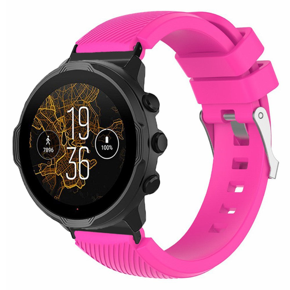 Meget Kønt Silikone Universal Rem passer til Smartwatch - Pink#serie_7