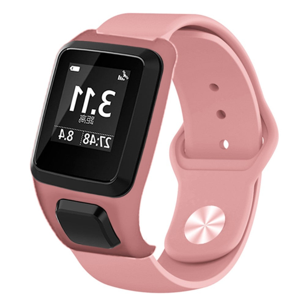 Rigtigt Godt Silikone Universal Rem passer til Tomtom Smartwatch - Pink#serie_5